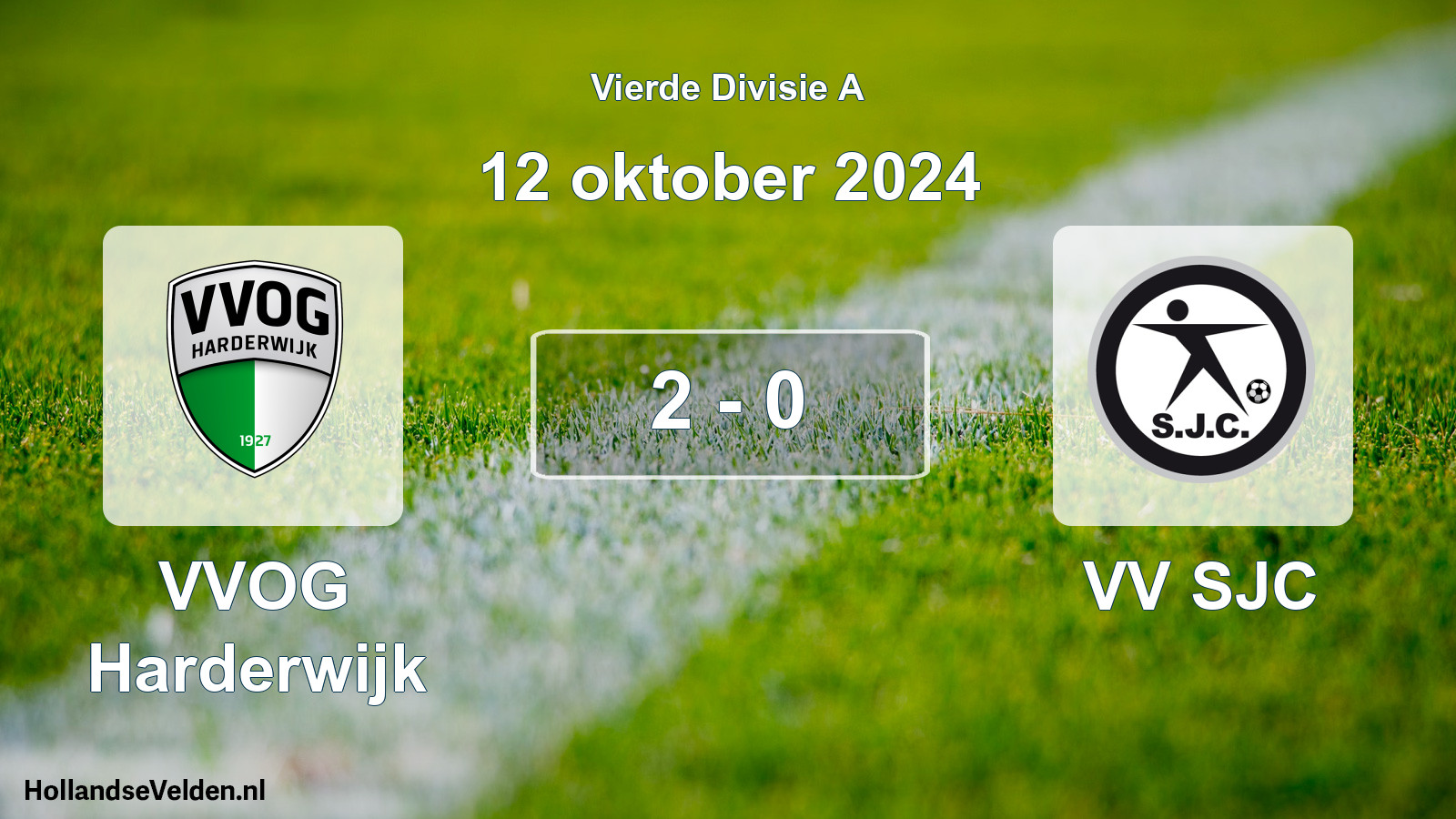 Total number of matches played: VVOG Harderwijk - VV SJC 2 - 0 (12 October 2024)