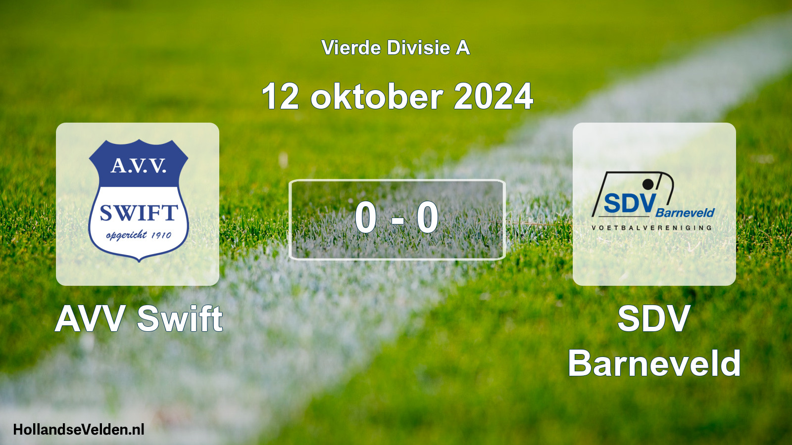 Total number of matches played: AVV Swift - SDV Barneveld 0 - 0 (12 October 2024)