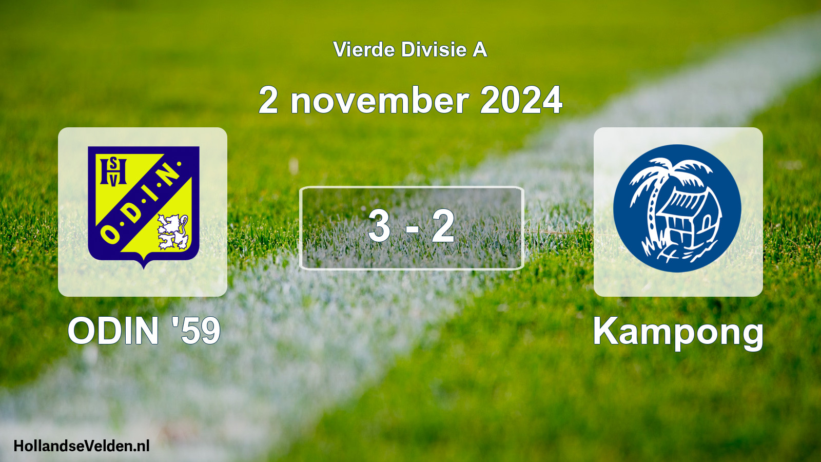Total number of matches played: ODIN '59 - Kampong 3 - 2 (2 November 2024)