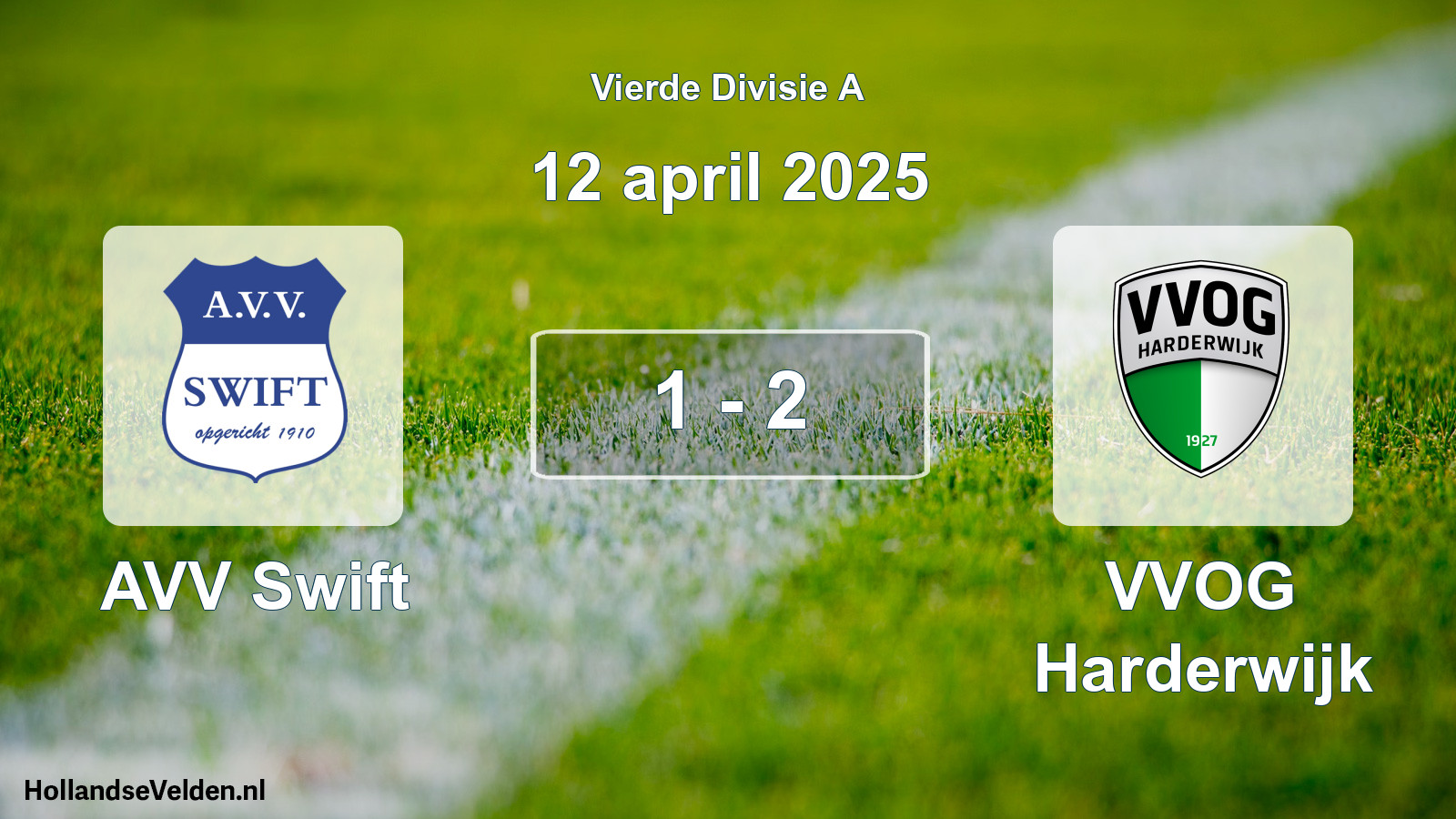 Total number of matches played: AVV Swift - VVOG Harderwijk 1 - 2 (12 April 2025)