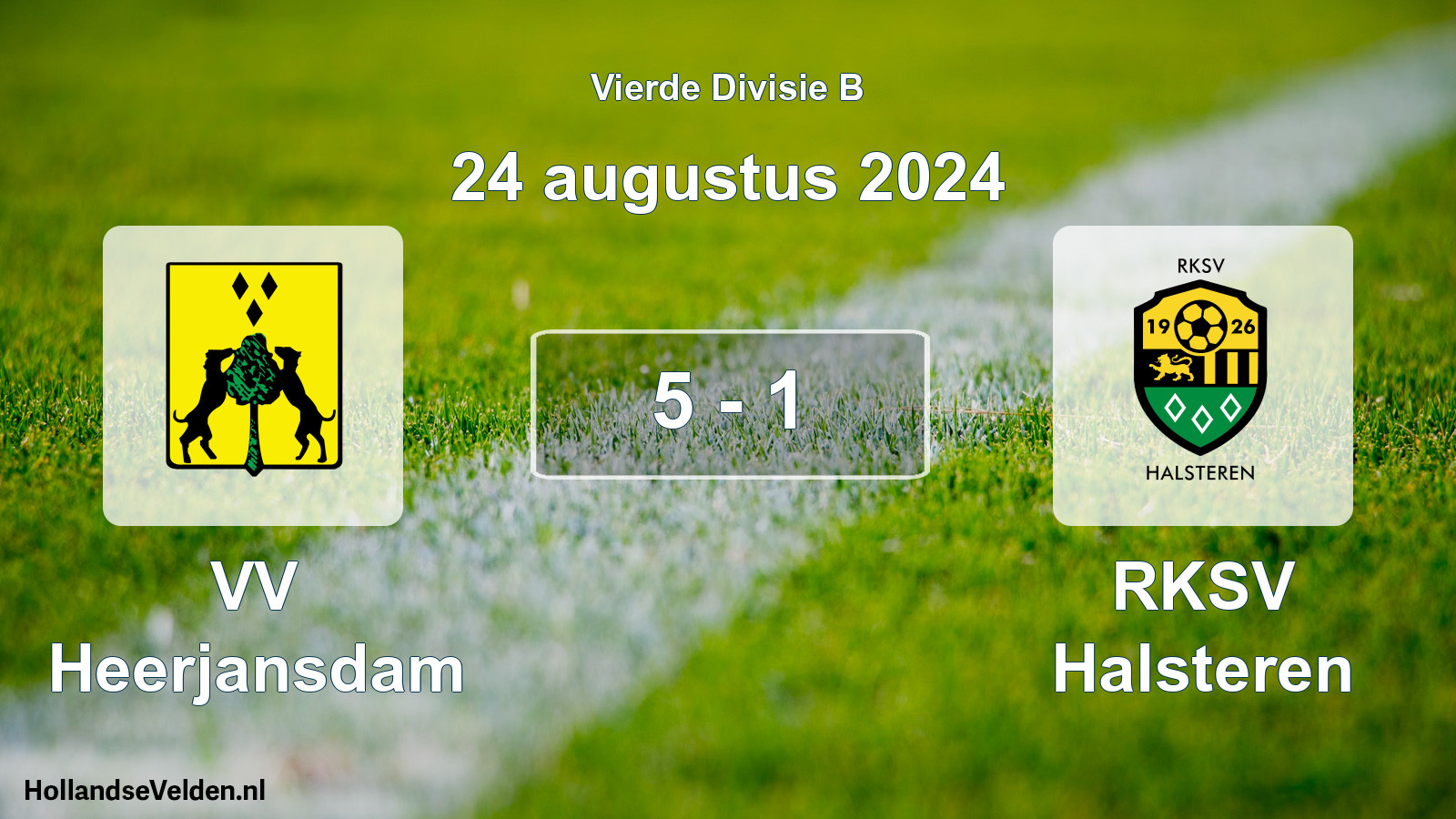 Total number of matches played: VV Heerjansdam - RKSV Halsteren 5 - 1 (24 August 2024)