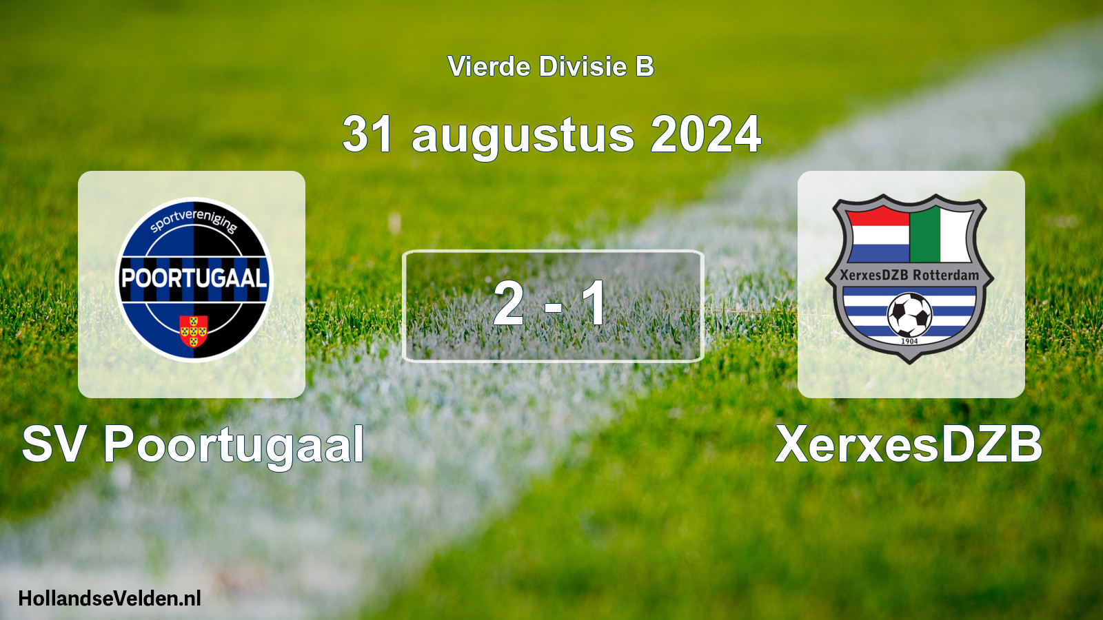 Total number of matches played: SV Poortugaal - XerxesDZB 2 - 1 (31 August 2024)