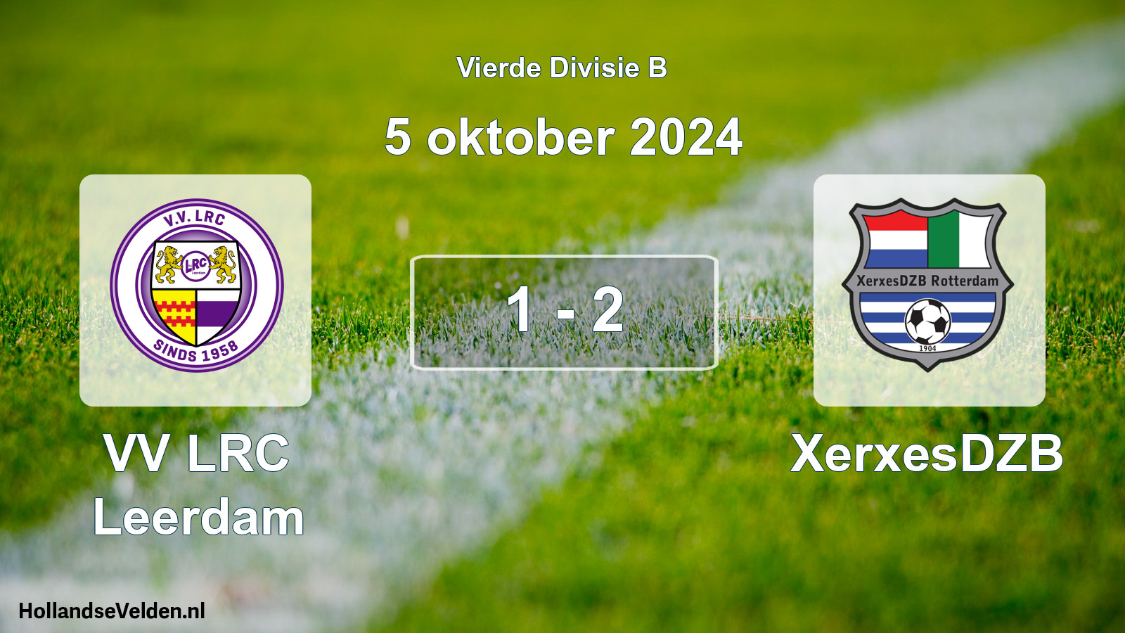 Total number of matches played: VV LRC Leerdam - XerxesDZB 1 - 2 (5 October 2024)