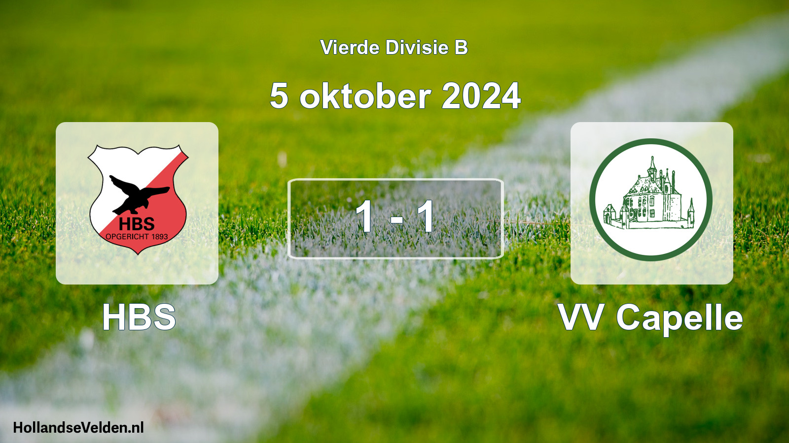 Total number of matches played: HBS - VV Capelle 1 - 1 (5 October 2024)