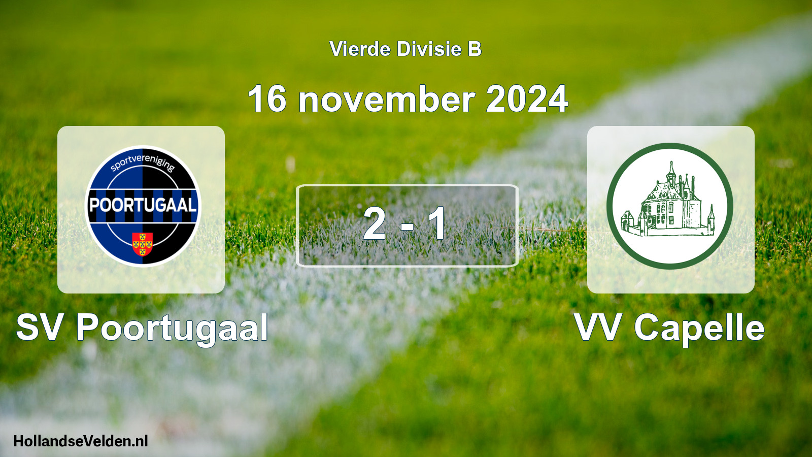 Total number of matches played: SV Poortugaal - VV Capelle 2 - 1 (16 November 2024)