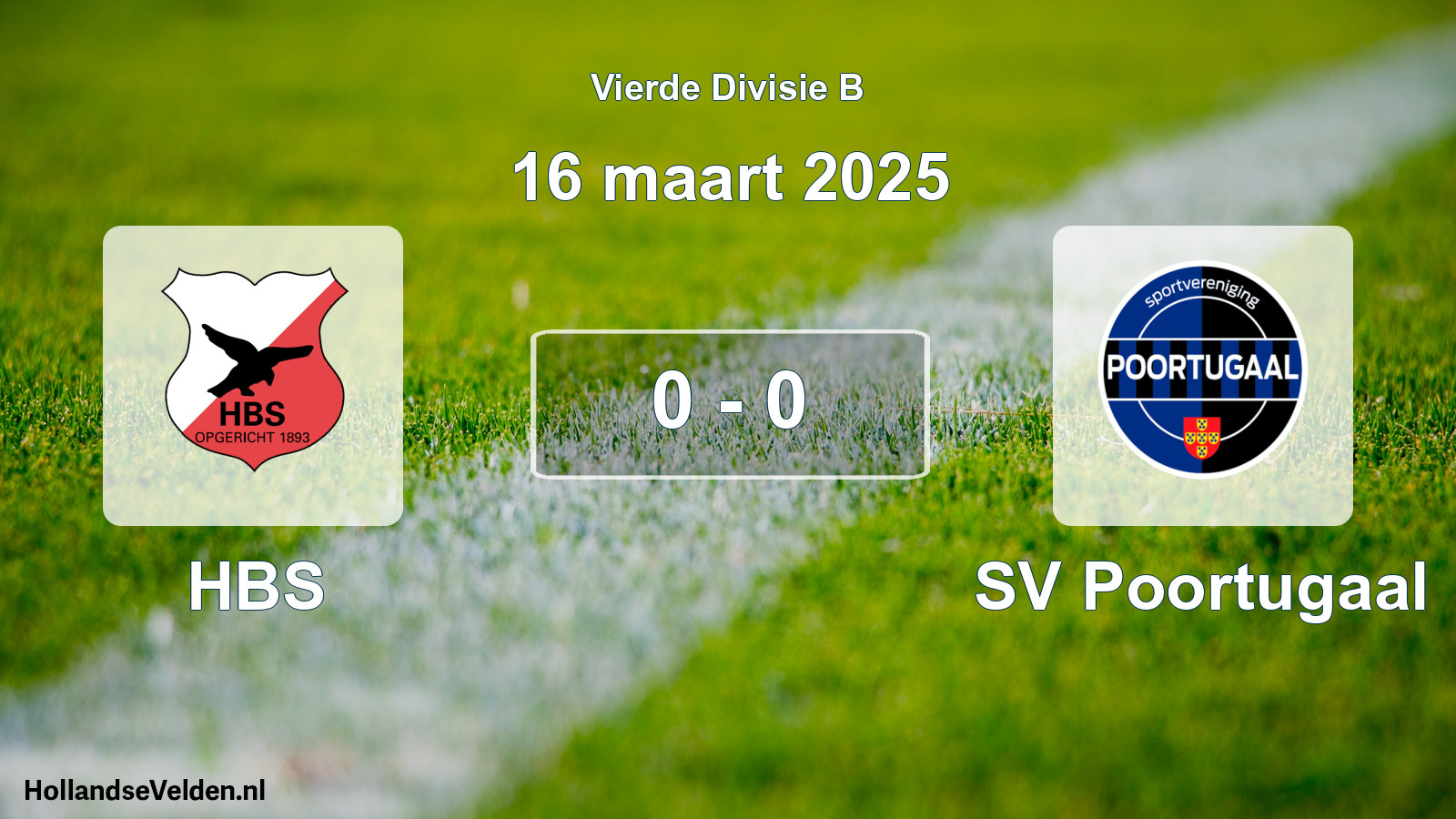 Total number of matches played: HBS - SV Poortugaal 0 - 0 (16 March 2025)