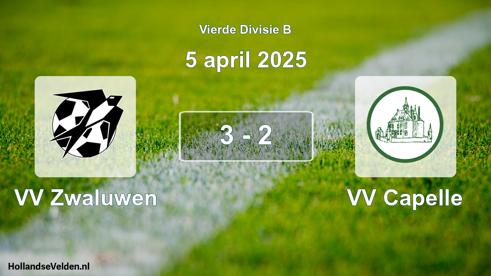 Total number of matches played: VV Zwaluwen - VV Capelle 3 - 2 (5 April 2025)