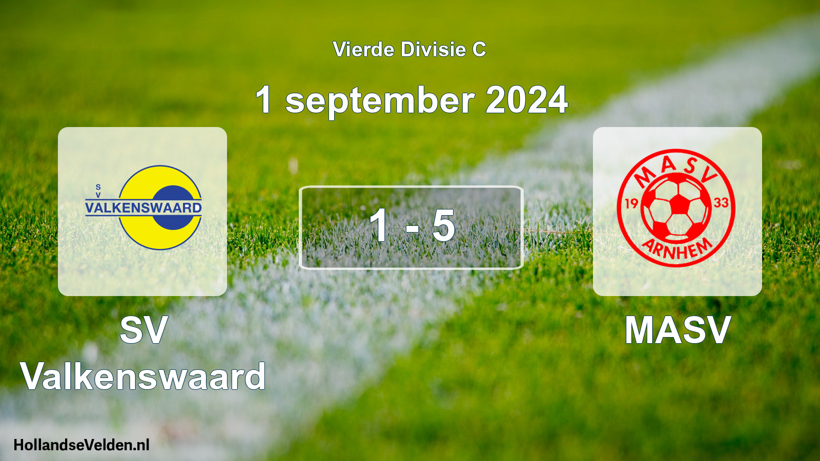 Total number of matches played: SV Valkenswaard - MASV 1 - 5 (1 September 2024)
