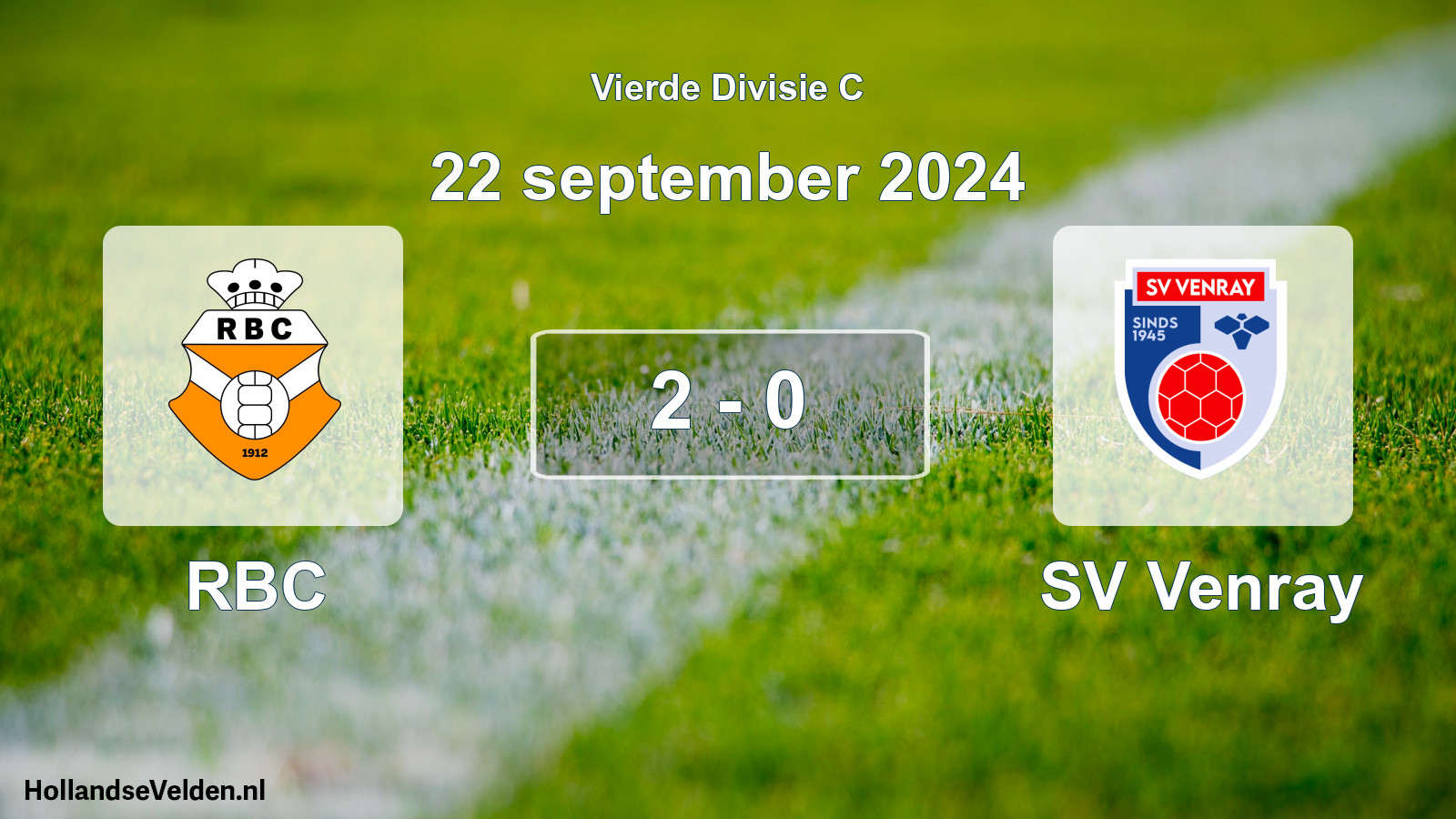 Total number of matches played: RBC - SV Venray 2 - 0 (22 September 2024)