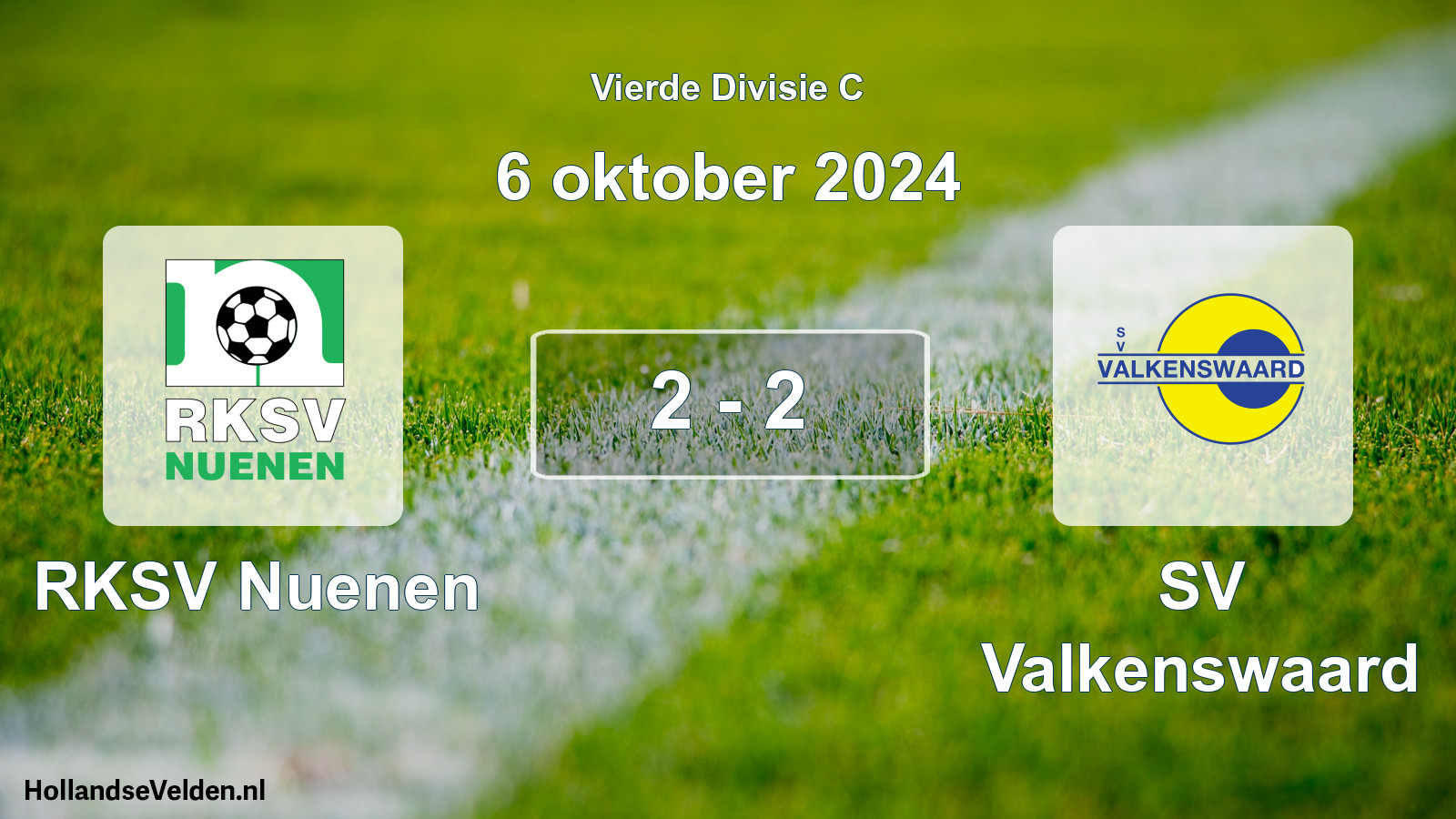 Total number of matches played: RKSV Nuenen - SV Valkenswaard 2 - 2 (6 October 2024)