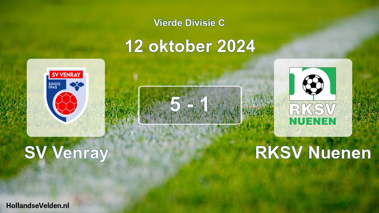 Total number of matches played: SV Venray - RKSV Nuenen 5 - 1 (12 October 2024)