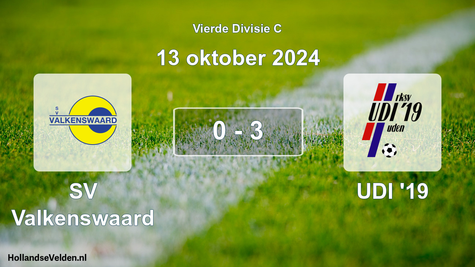Total number of matches played: SV Valkenswaard - UDI '19 0 - 3 (13 October 2024)