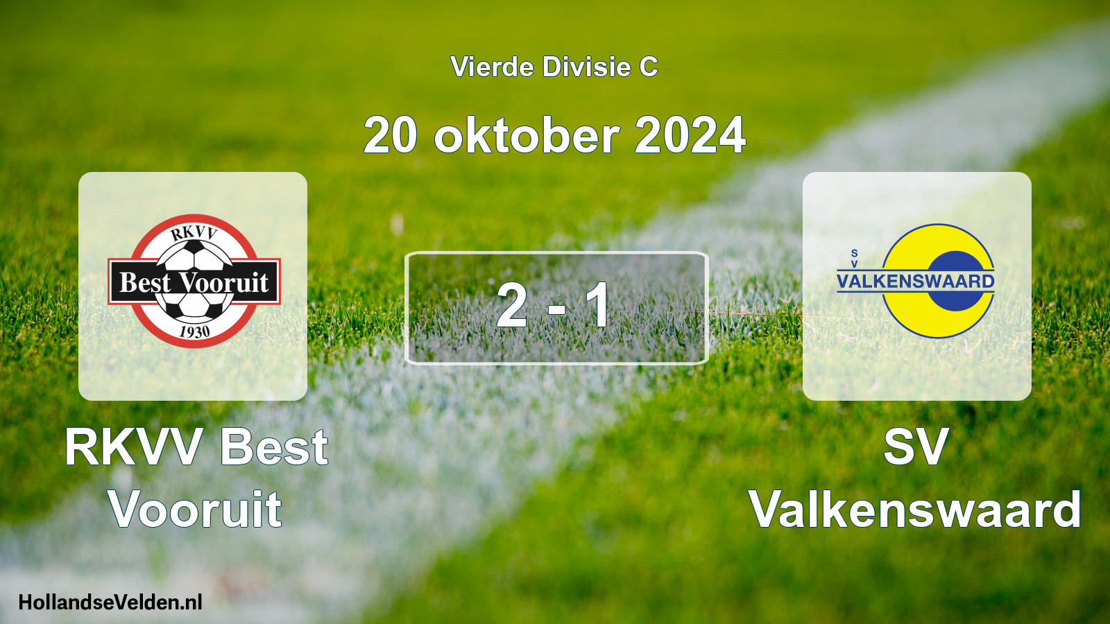Total number of matches played: RKVV Best Vooruit - SV Valkenswaard 2 - 1 (20 October 2024)