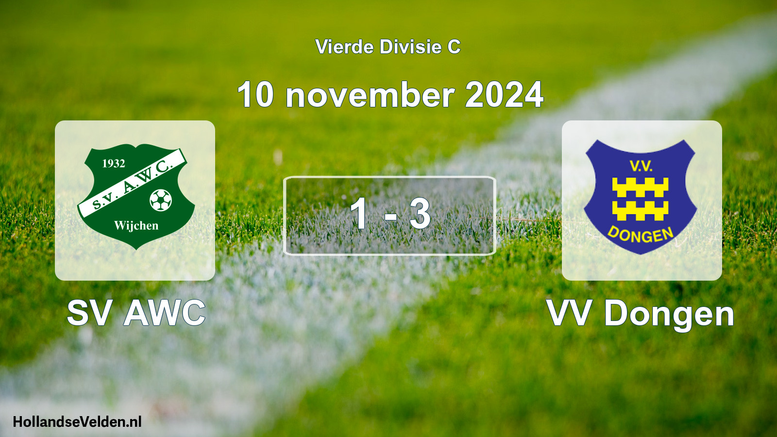 Total number of matches played: SV AWC - VV Dongen 1 - 3 (10 November 2024)