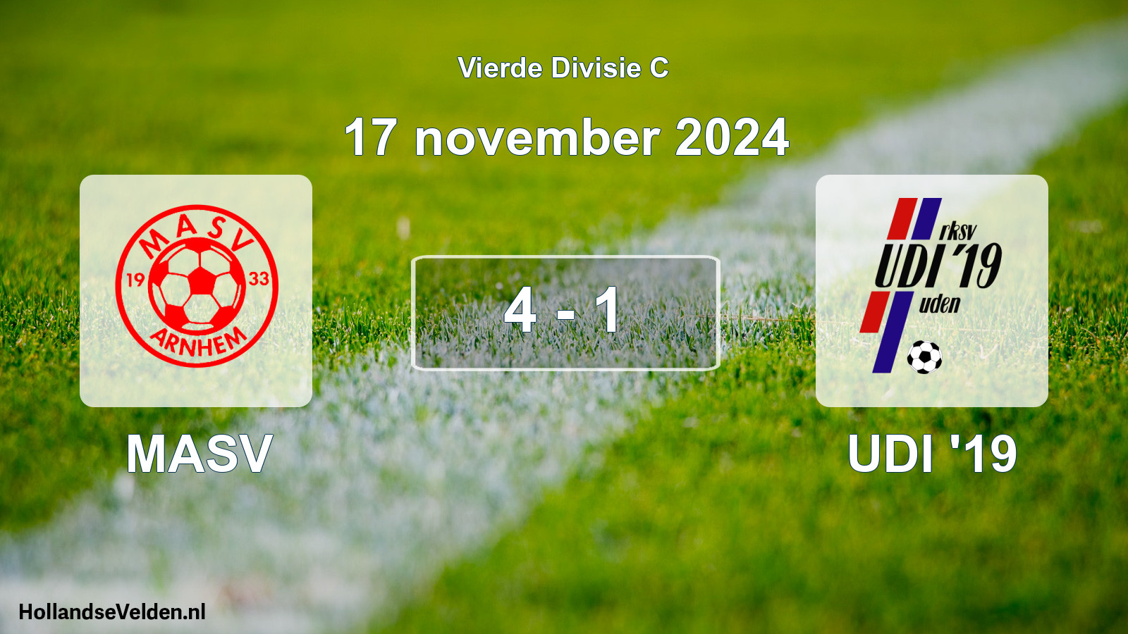 Total number of matches played: MASV - UDI '19 4 - 1 (17 November 2024)