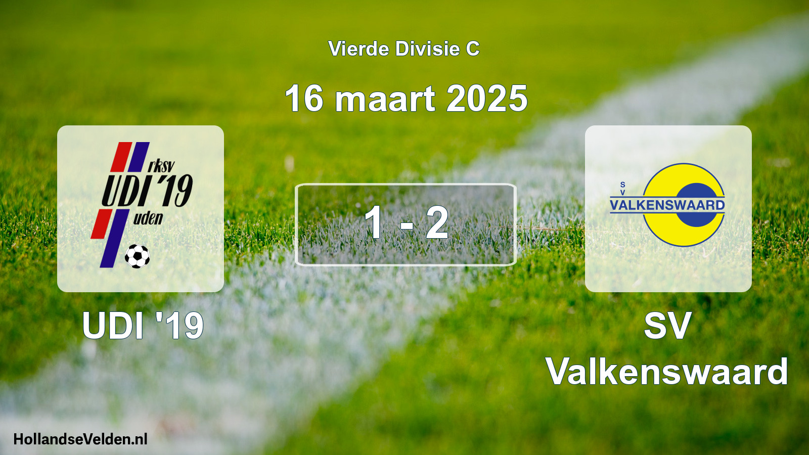 Total number of matches played: UDI '19 - SV Valkenswaard 1 - 2 (16 March 2025)