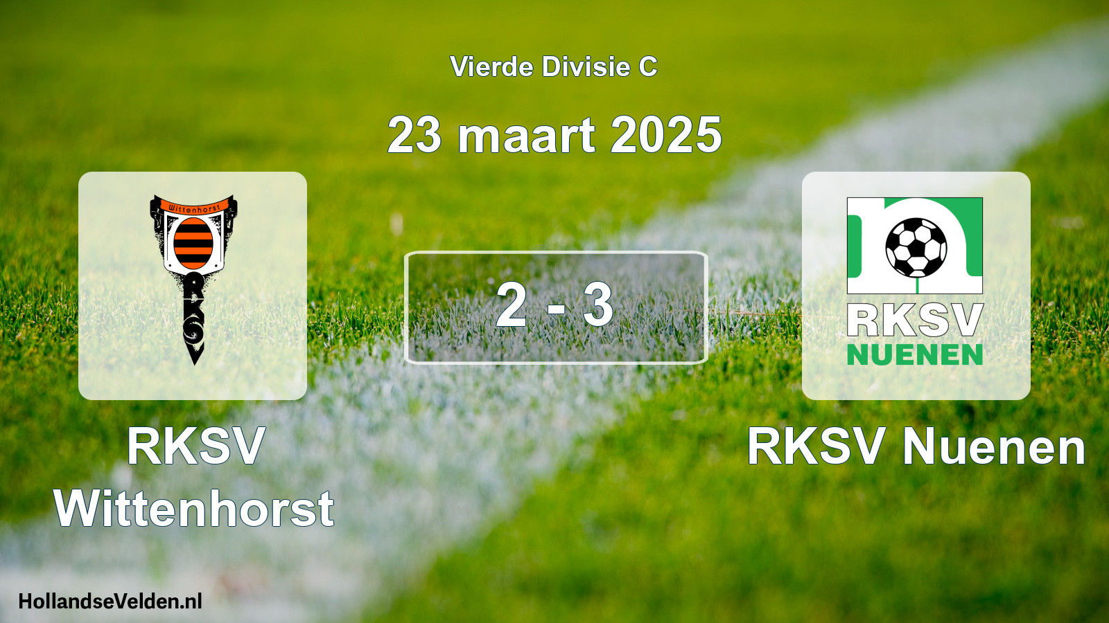 Total number of matches played: RKSV Wittenhorst - RKSV Nuenen 2 - 3 (23 March 2025)