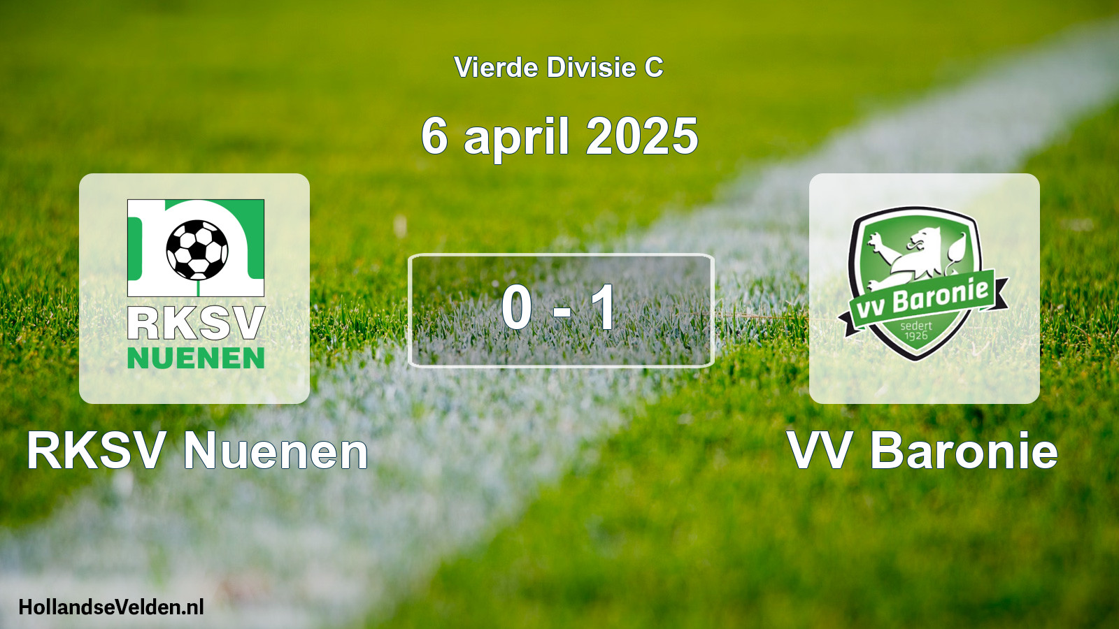 Total number of matches played: RKSV Nuenen - VV Baronie 0 - 1 (6 April 2025)