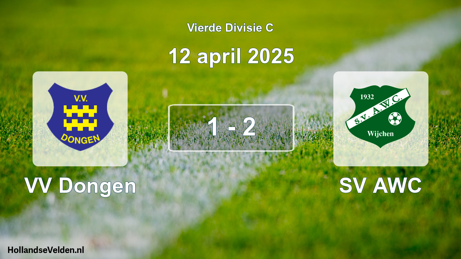 Total number of matches played: VV Dongen - SV AWC 1 - 2 (12 April 2025)