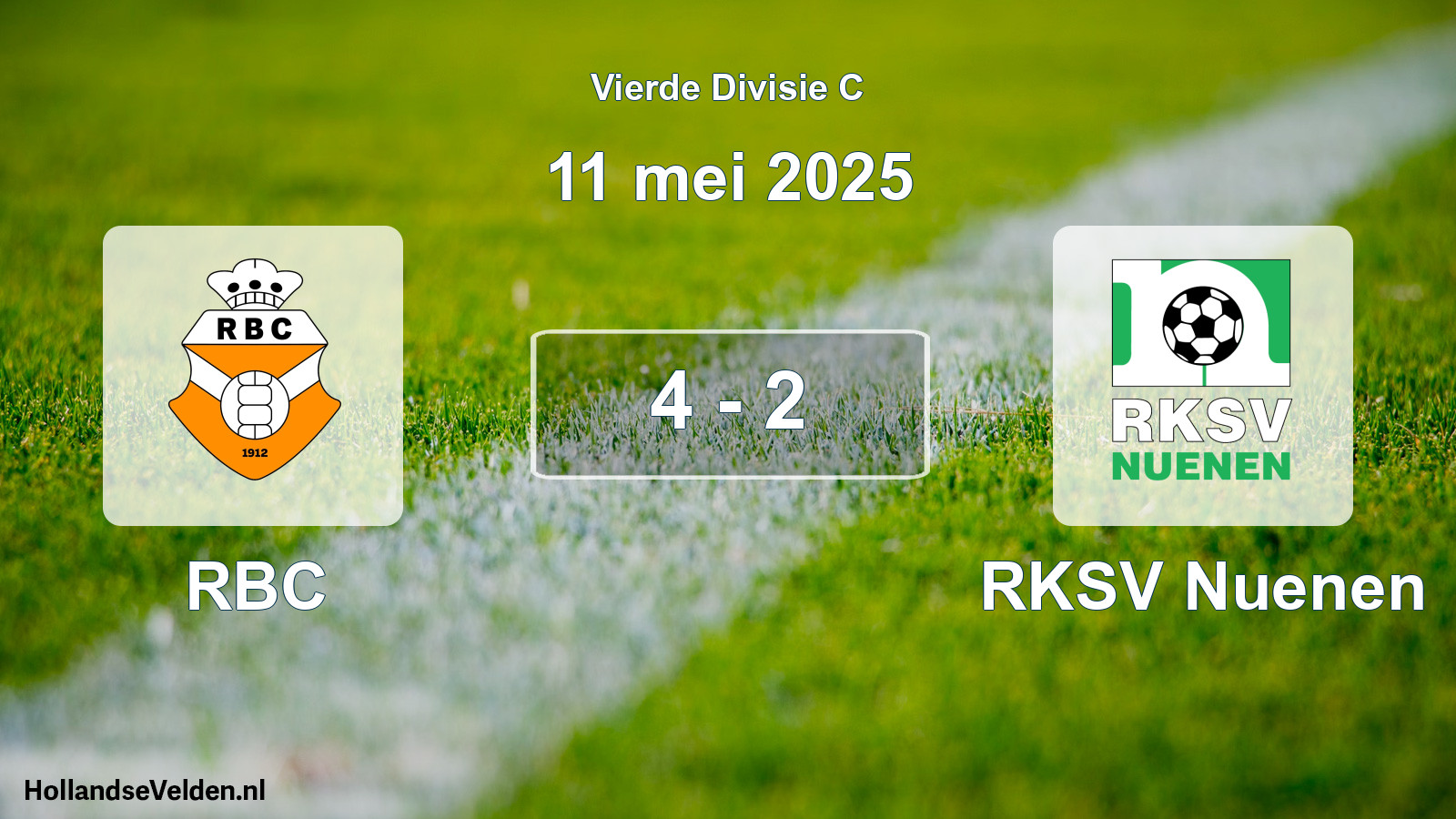 Total number of matches played: RBC - RKSV Nuenen 4 - 2 (11 May 2025)