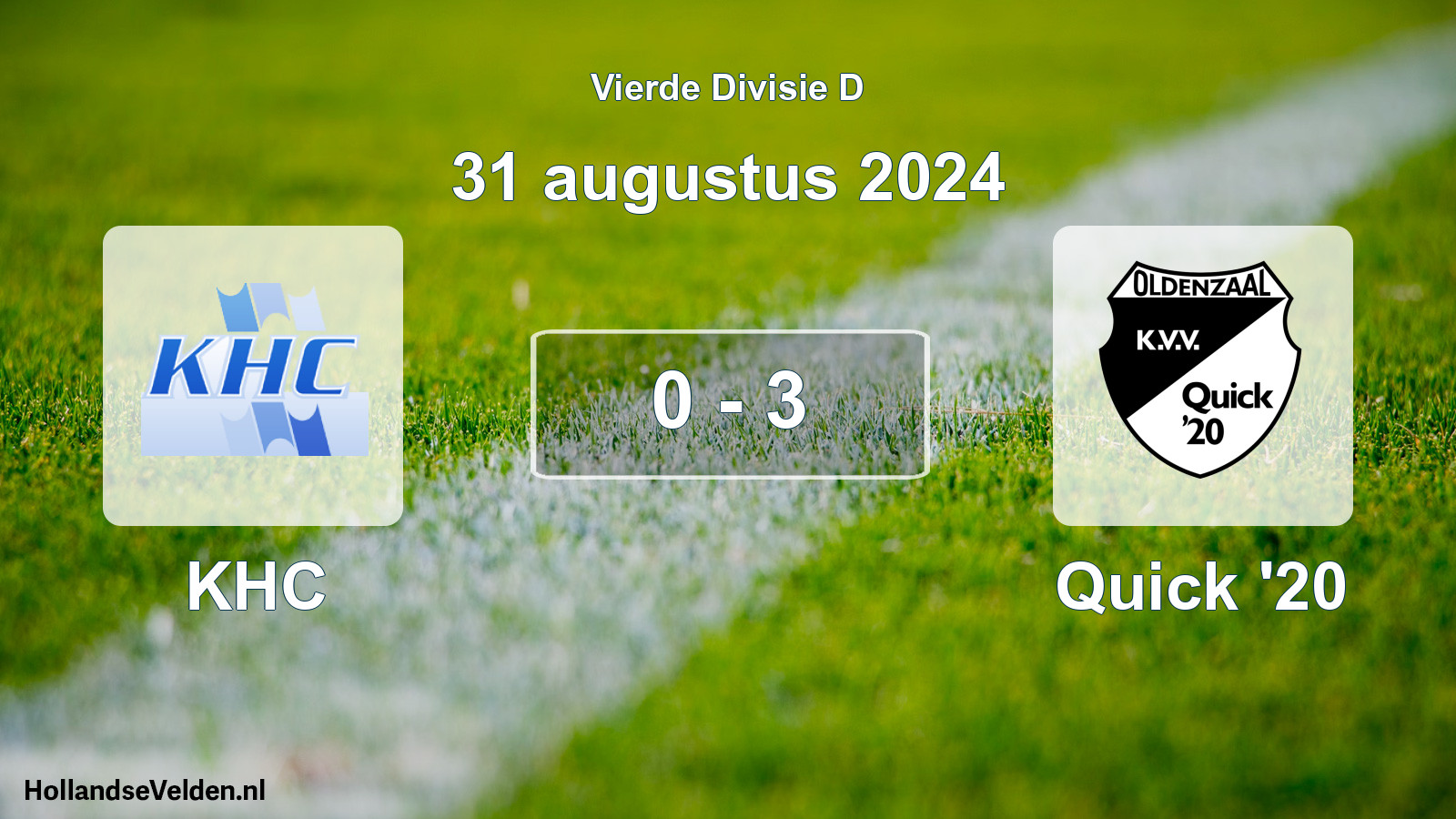 Total number of matches played: KHC - Quick '20 0 - 3 (31 August 2024)