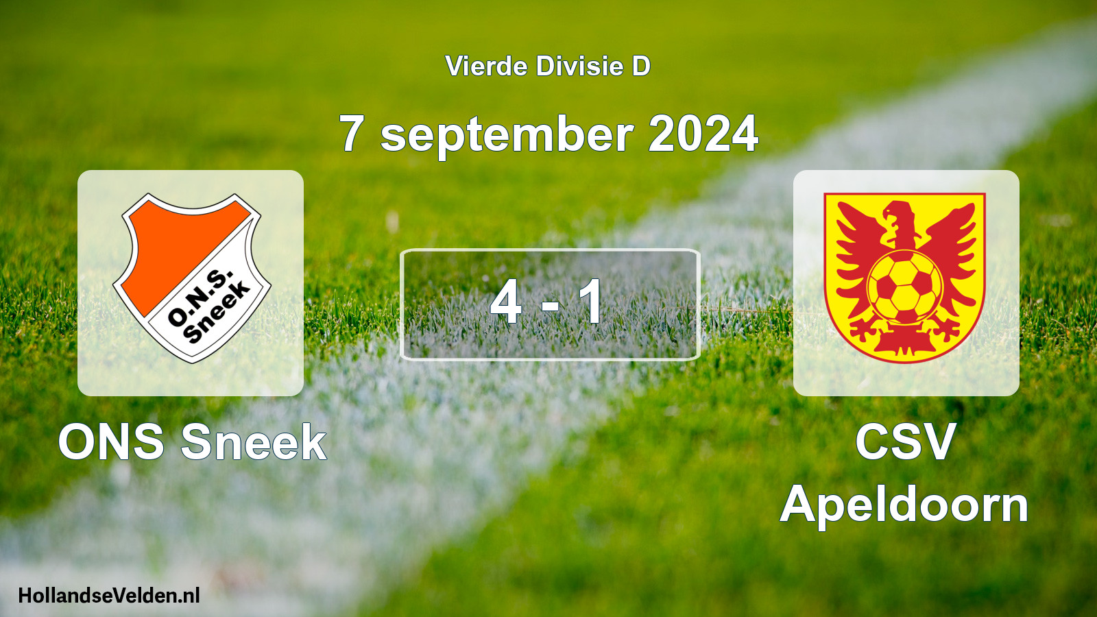 Total number of matches played: ONS Sneek - CSV Apeldoorn 4 - 1 (7 September 2024)
