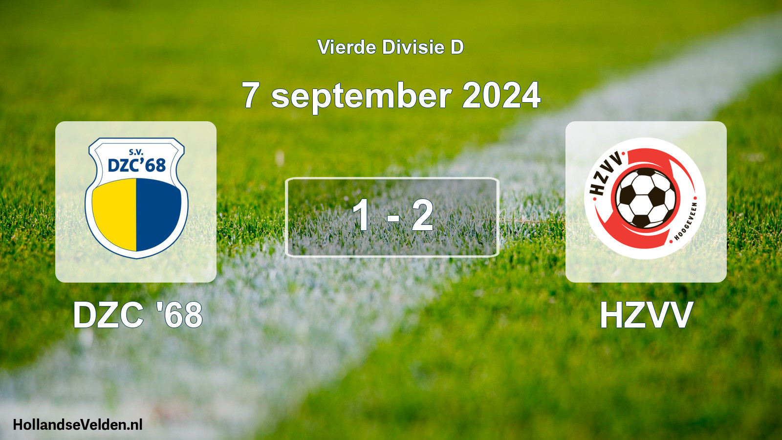 Total number of matches played: DZC '68 - HZVV 1 - 2 (7 September 2024)