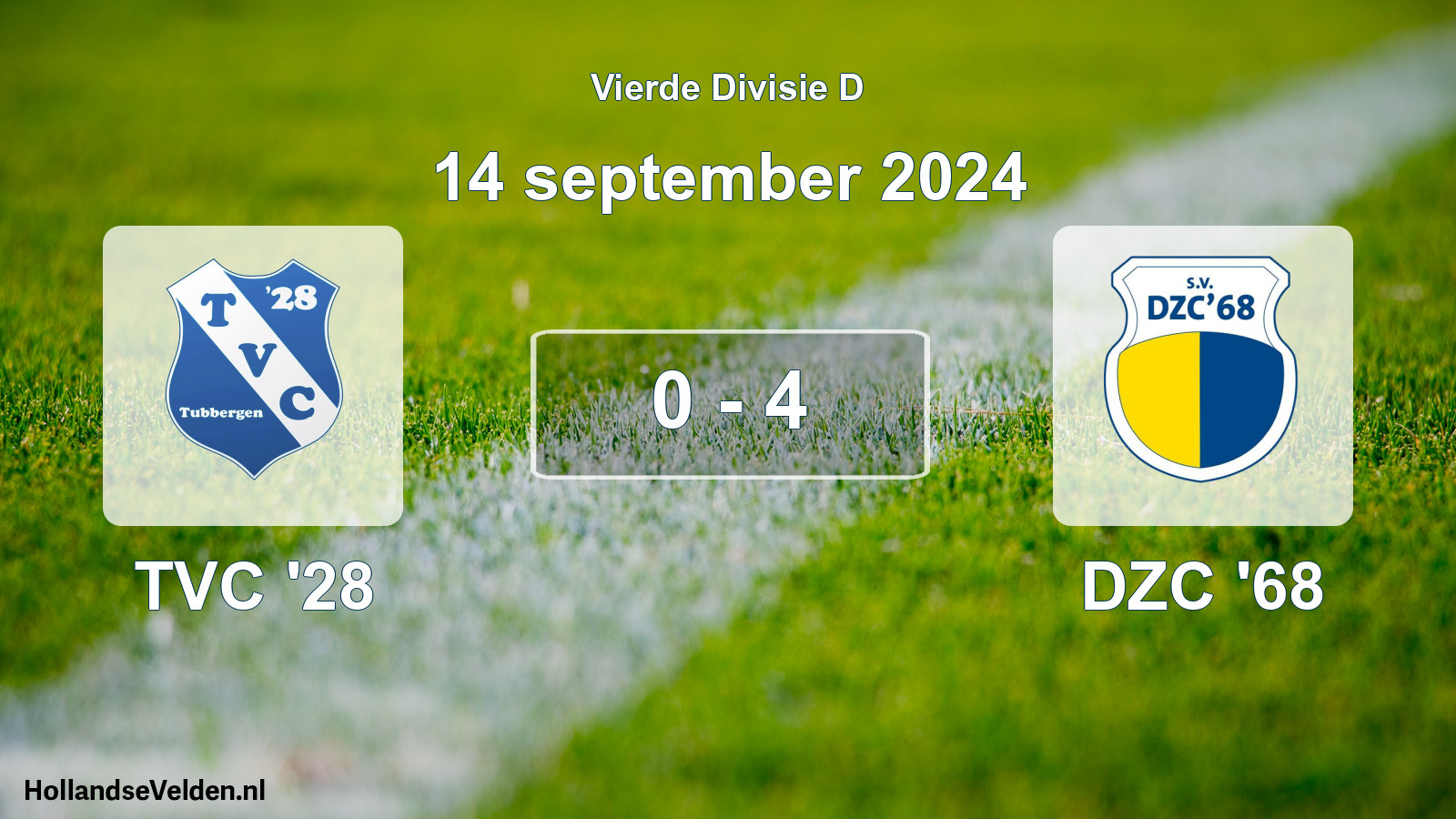 Total number of matches played: TVC '28 - DZC '68 0 - 4 (14 September 2024)