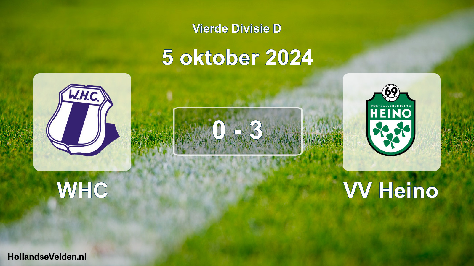 Total number of matches played: WHC - VV Heino 0 - 3 (5 October 2024)
