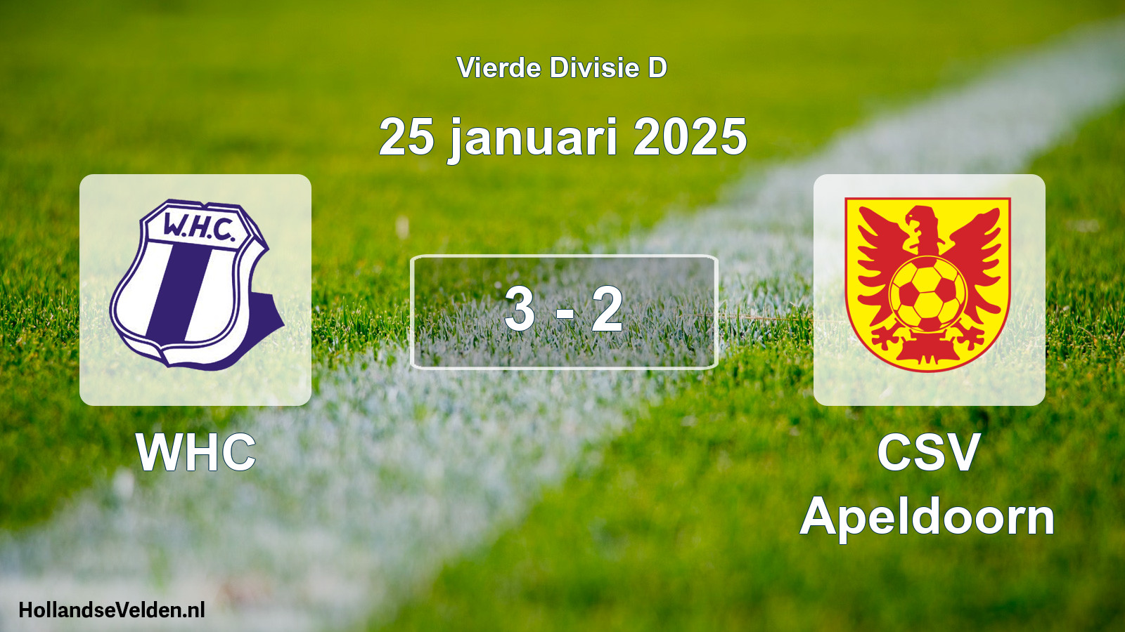 Total number of matches played: WHC - CSV Apeldoorn 3 - 2 (25 January 2025)