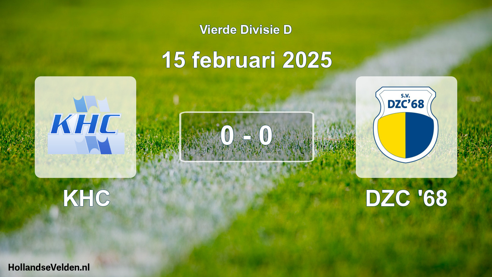 Total number of matches played: KHC - DZC '68 0 - 0 (15 February 2025)