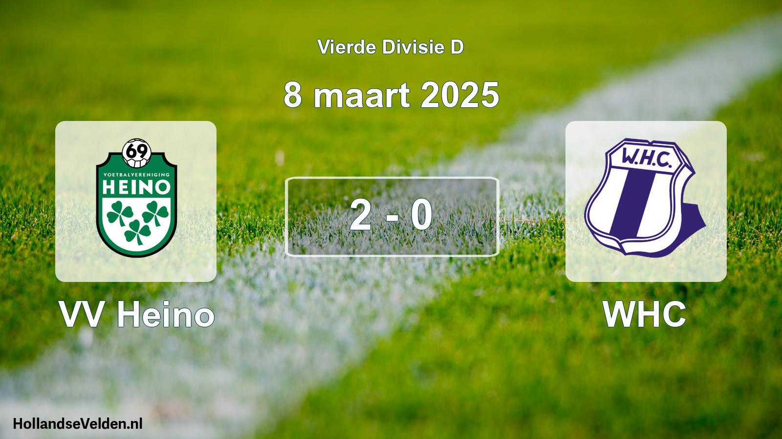 Total number of matches played: VV Heino - WHC 2 - 0 (8 March 2025)