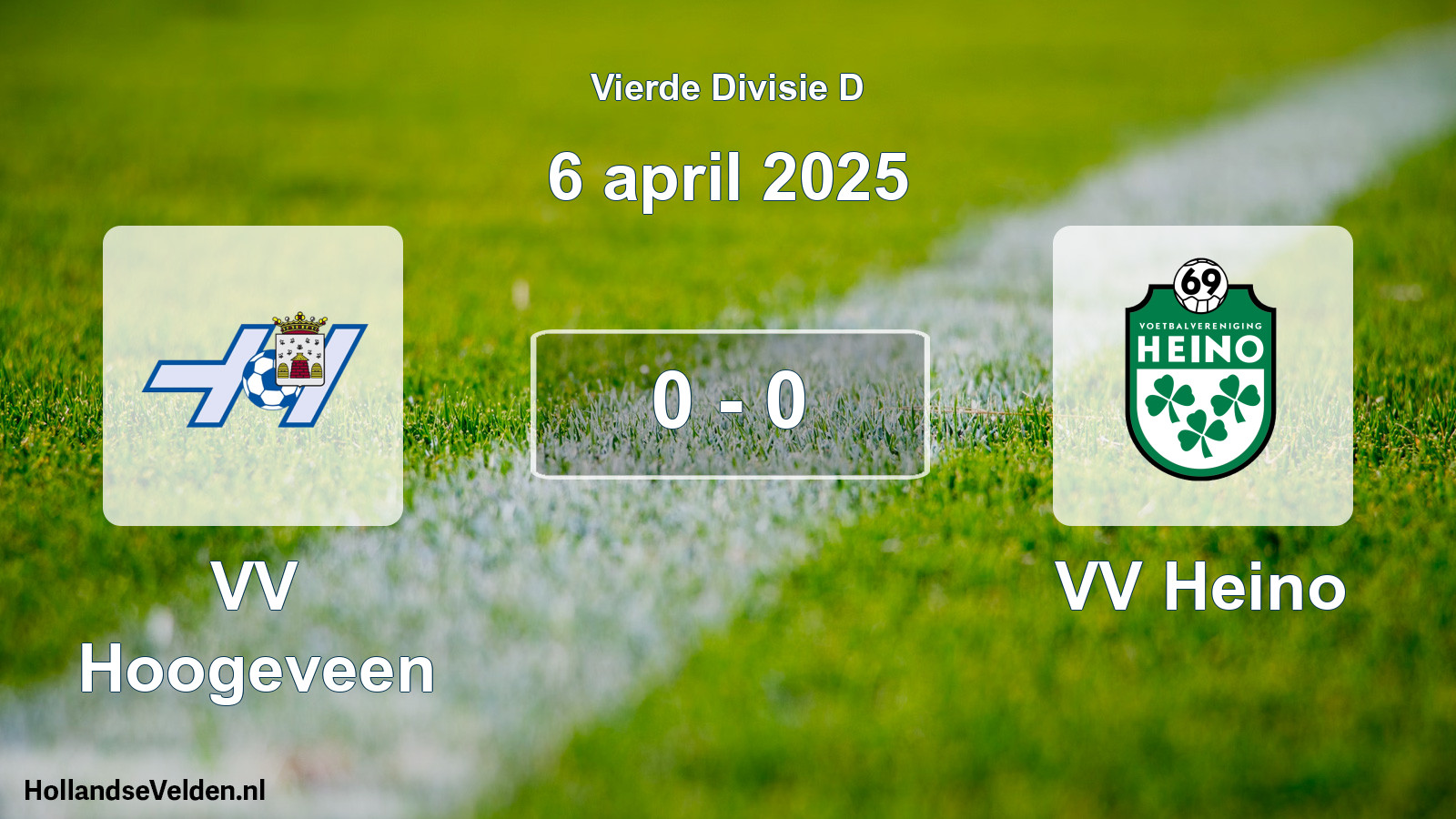Total number of matches played: VV Hoogeveen - VV Heino 0 - 0 (6 April 2025)