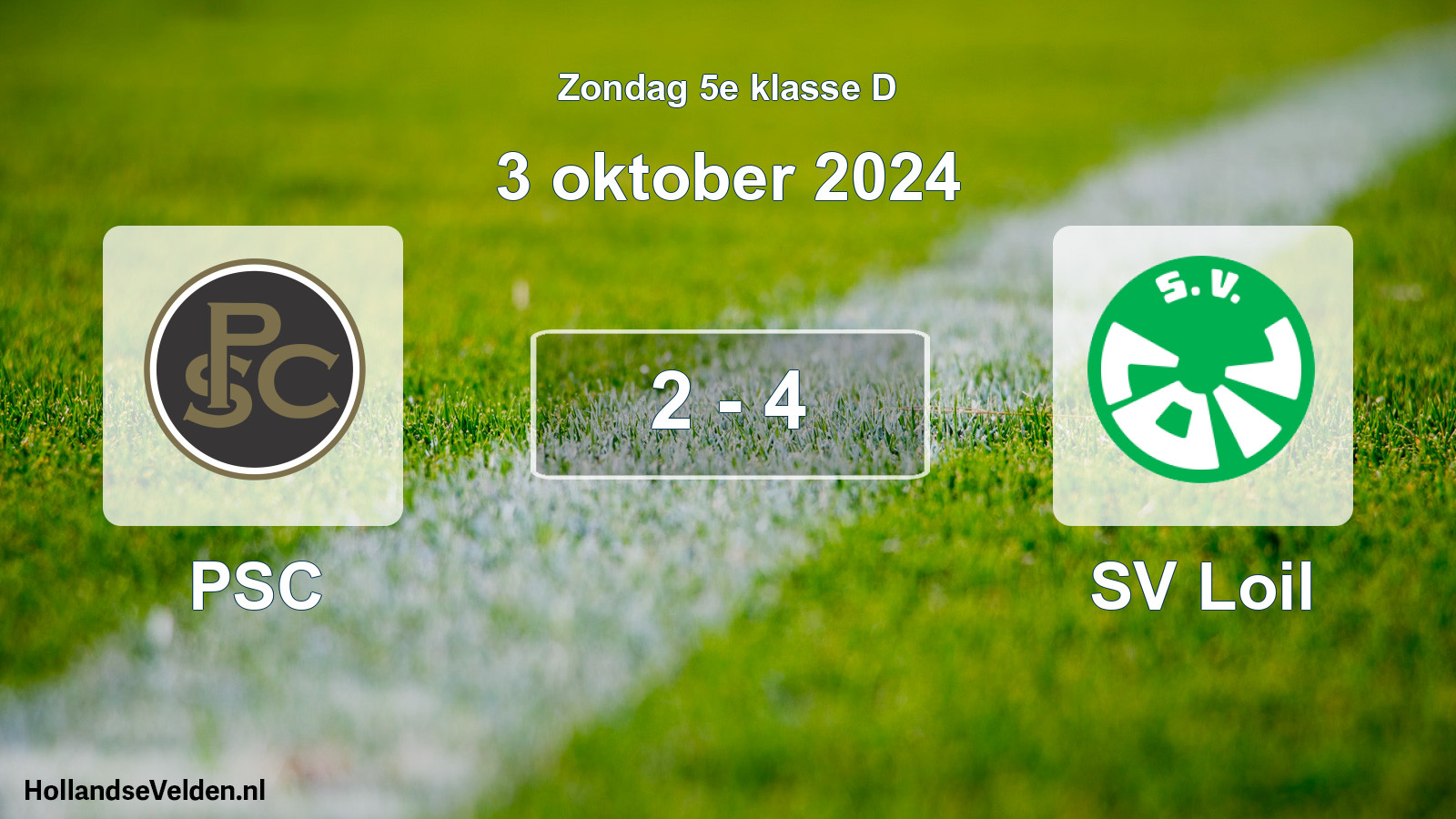 Total number of matches played: PSC - SV Loil 2 - 4 (3 October 2024)