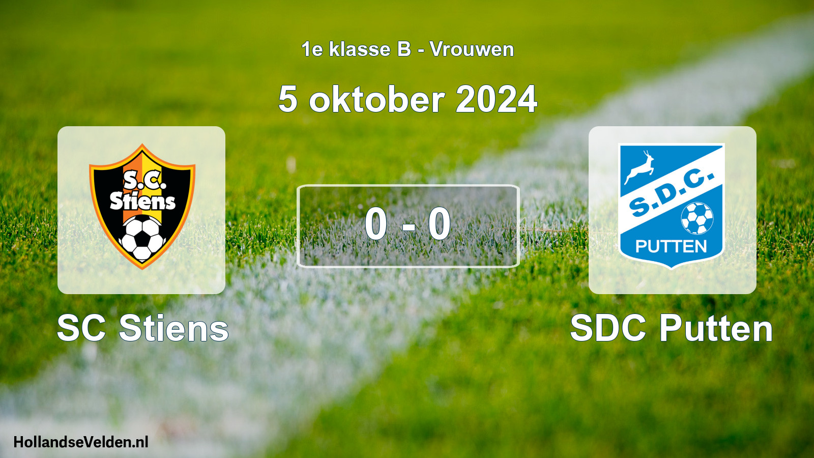 Total number of matches played: SC Stiens - SDC Putten 0 - 0 (5 October 2024)