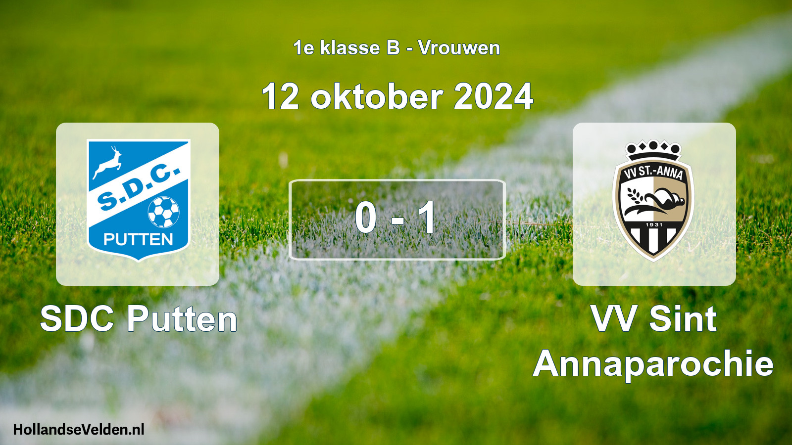 Total number of matches played: SDC Putten - VV Sint Annaparochie 0 - 1 (12 October 2024)