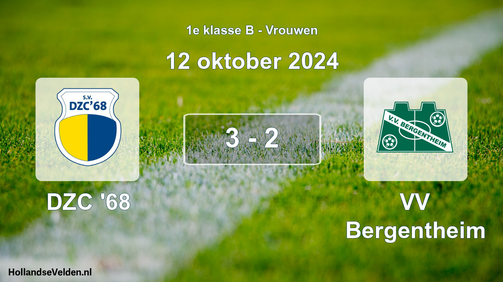 Total number of matches played: DZC '68 - VV Bergentheim 3 - 2 (12 October 2024)