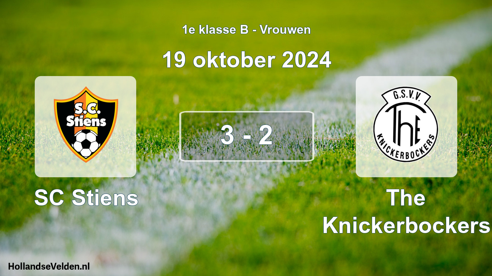 Total number of matches played: SC Stiens - The Knickerbockers 3 - 2 (19 October 2024)
