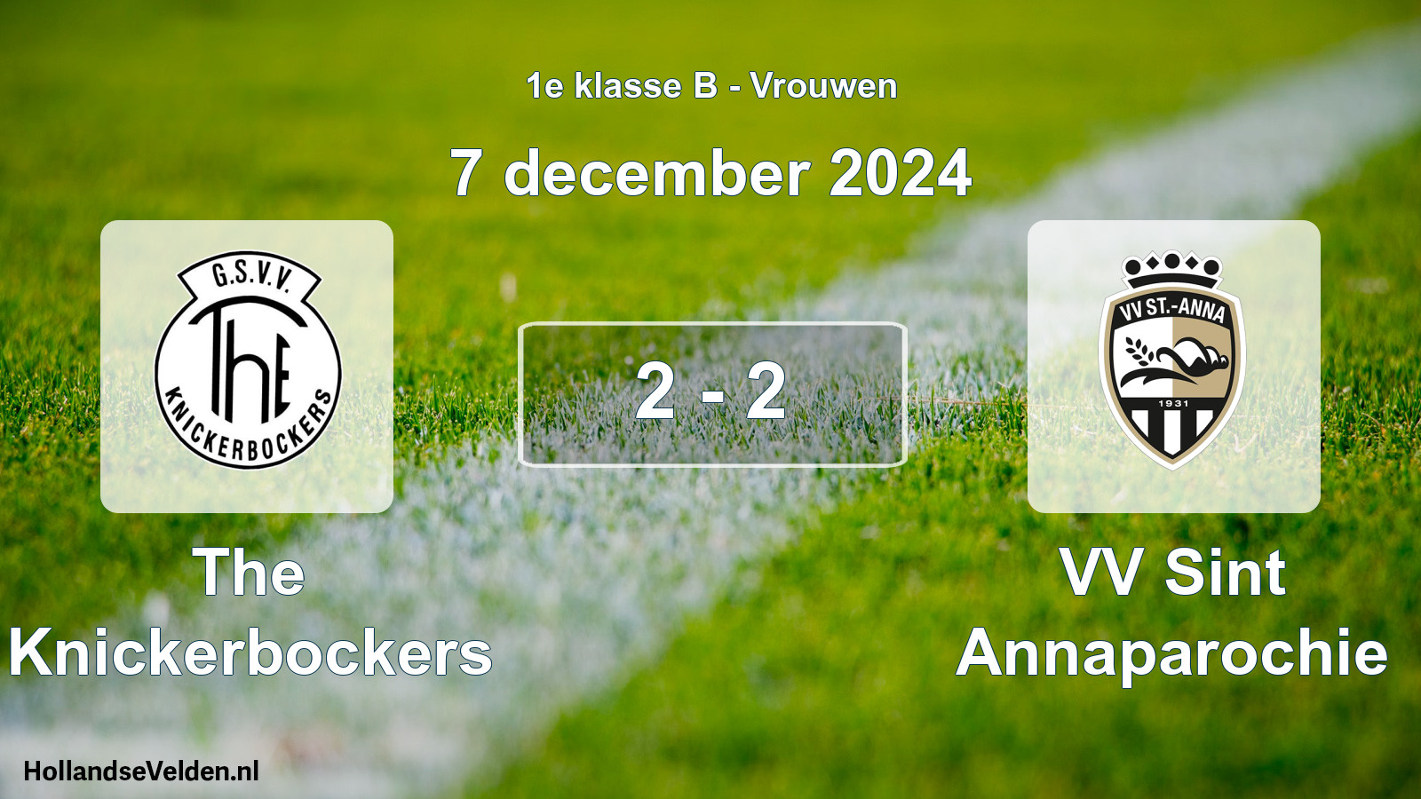 Total number of matches played: The Knickerbockers - VV Sint Annaparochie 2 - 2 (7 December 2024)