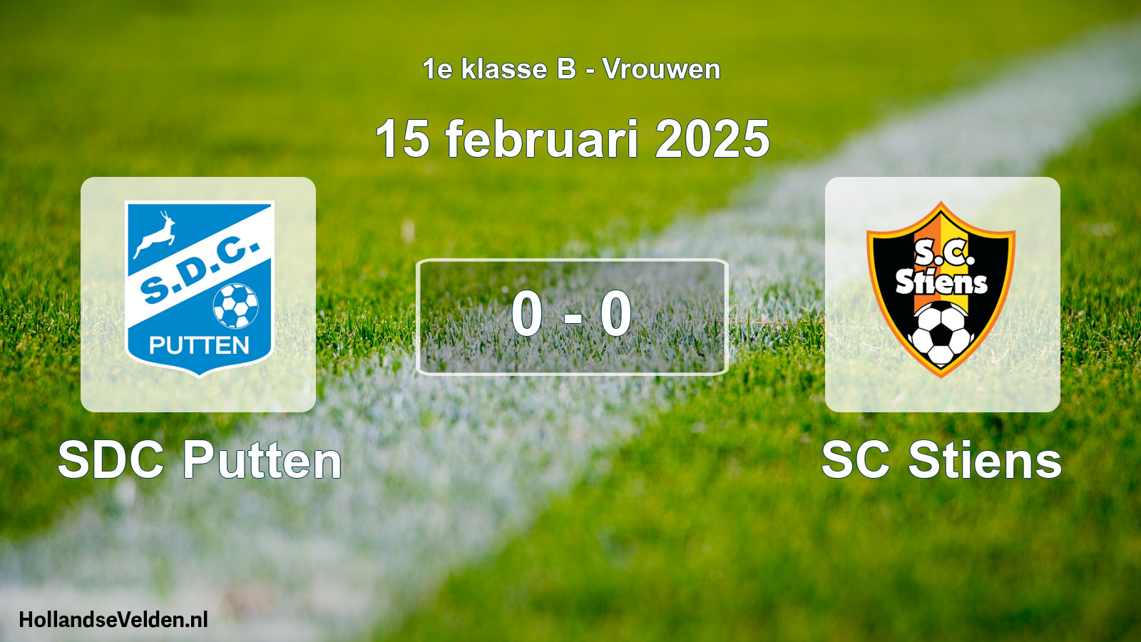 Total number of matches played: SDC Putten - SC Stiens 0 - 0 (15 February 2025)