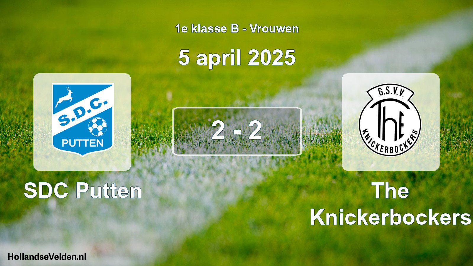 Total number of matches played: SDC Putten - The Knickerbockers 2 - 2 (5 April 2025)