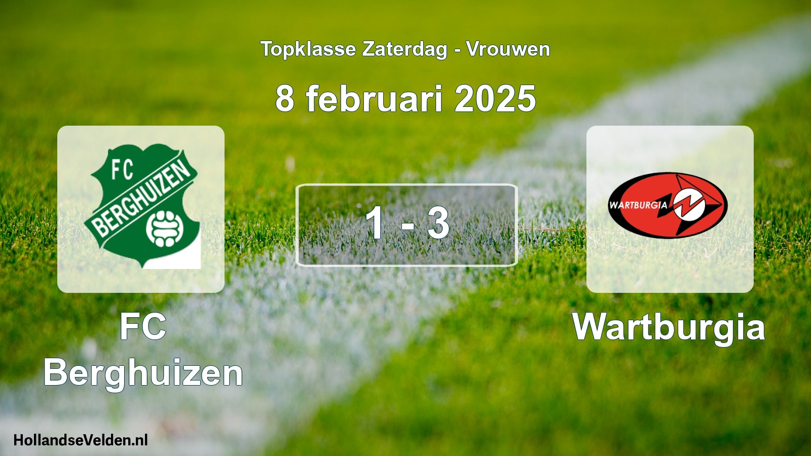 Total number of matches played: FC Berghuizen - Wartburgia 1 - 3 (8 February 2025)