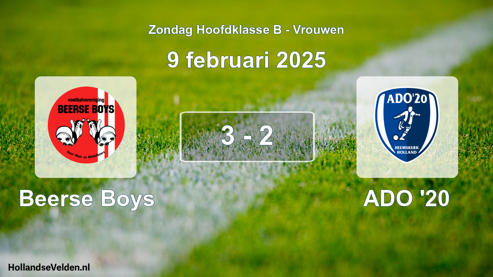 Total number of matches played: Beerse Boys - ADO '20 3 - 2 (9 February 2025)