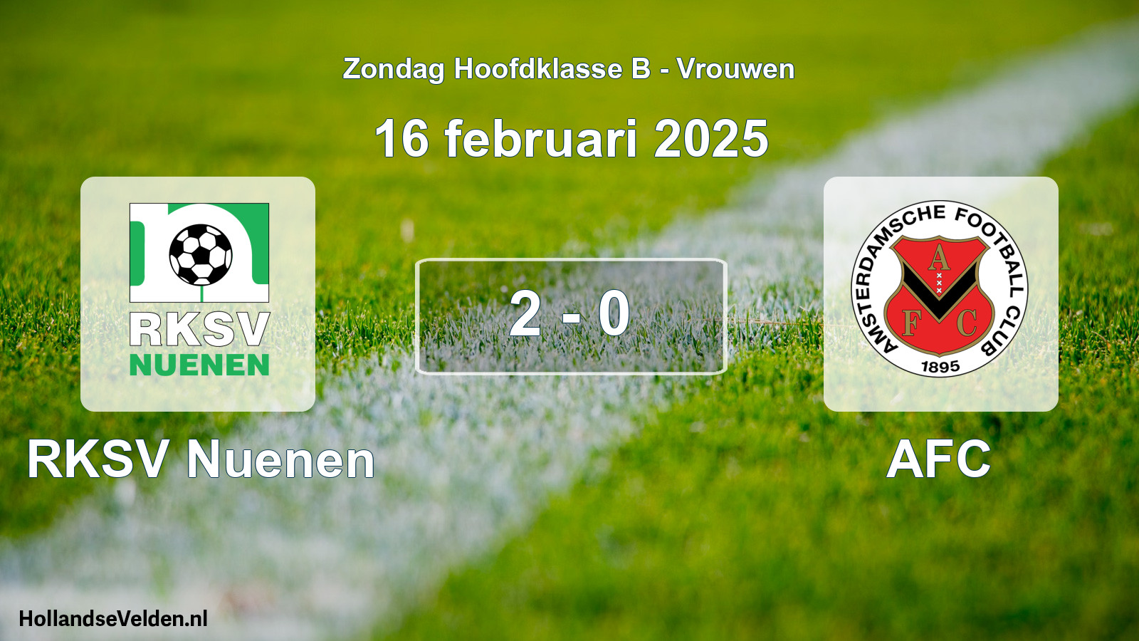 Total number of matches played: RKSV Nuenen - AFC 2 - 0 (16 February 2025)