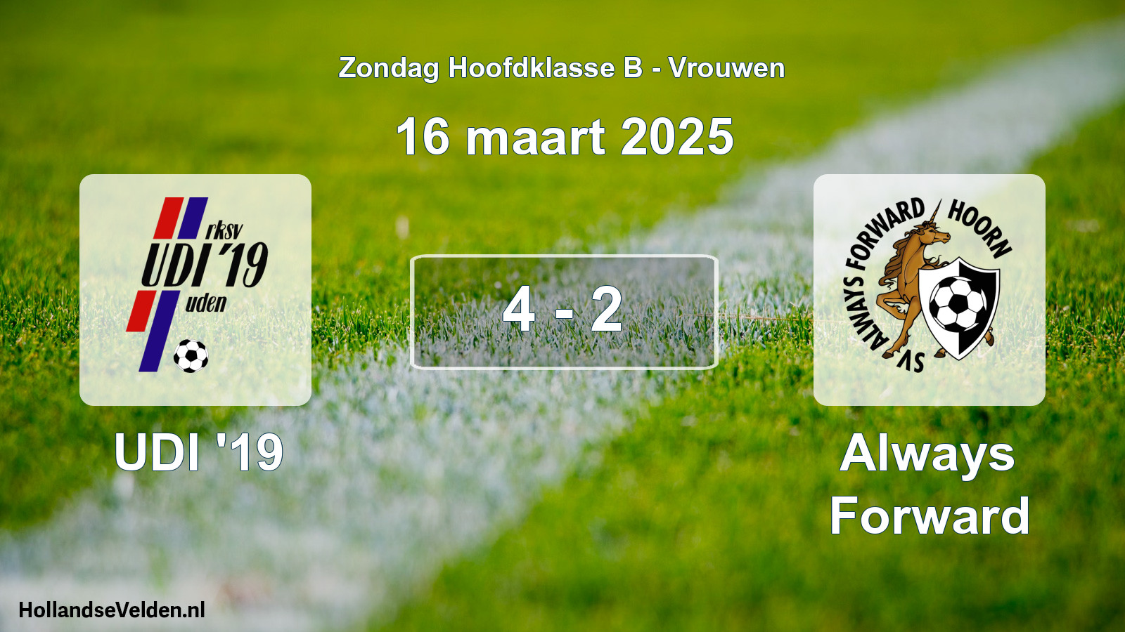 Total number of matches played: UDI '19 - Always Forward 4 - 2 (16 March 2025)