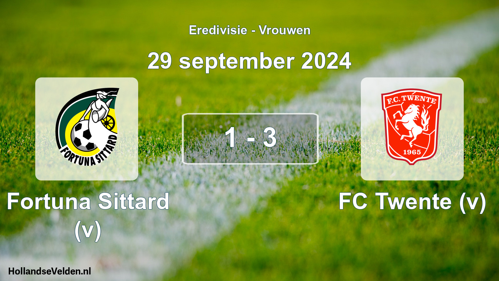 Total number of matches played: Fortuna Sittard (v) - FC Twente (v) 1 - 3 (29 September 2024)