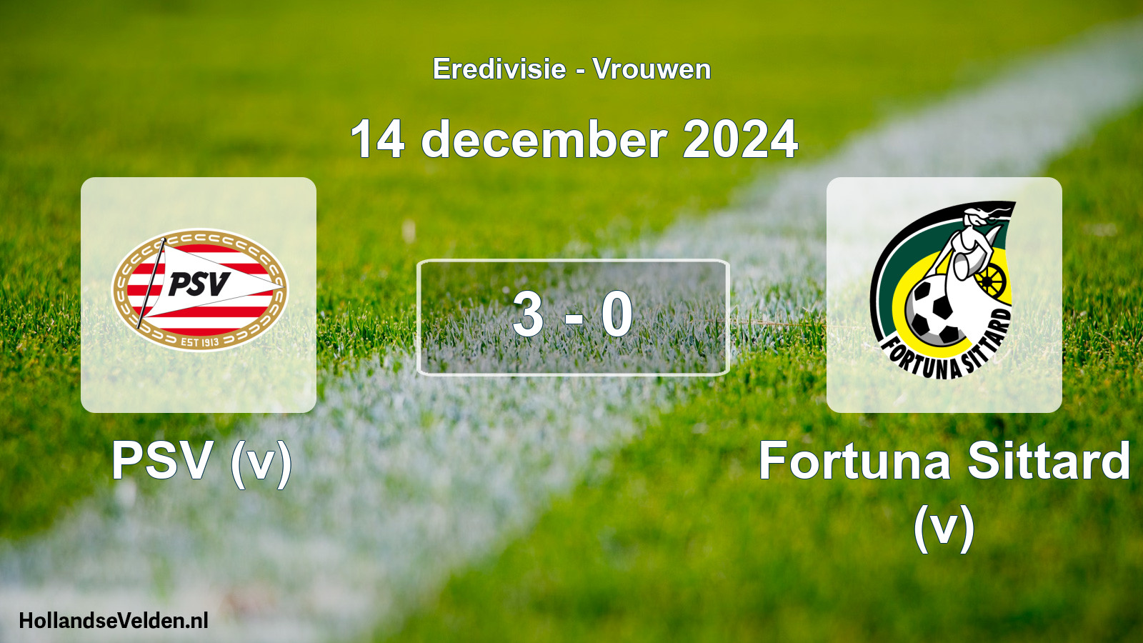 Total number of matches played: PSV (v) - Fortuna Sittard (v) 3 - 0 (14 December 2024)