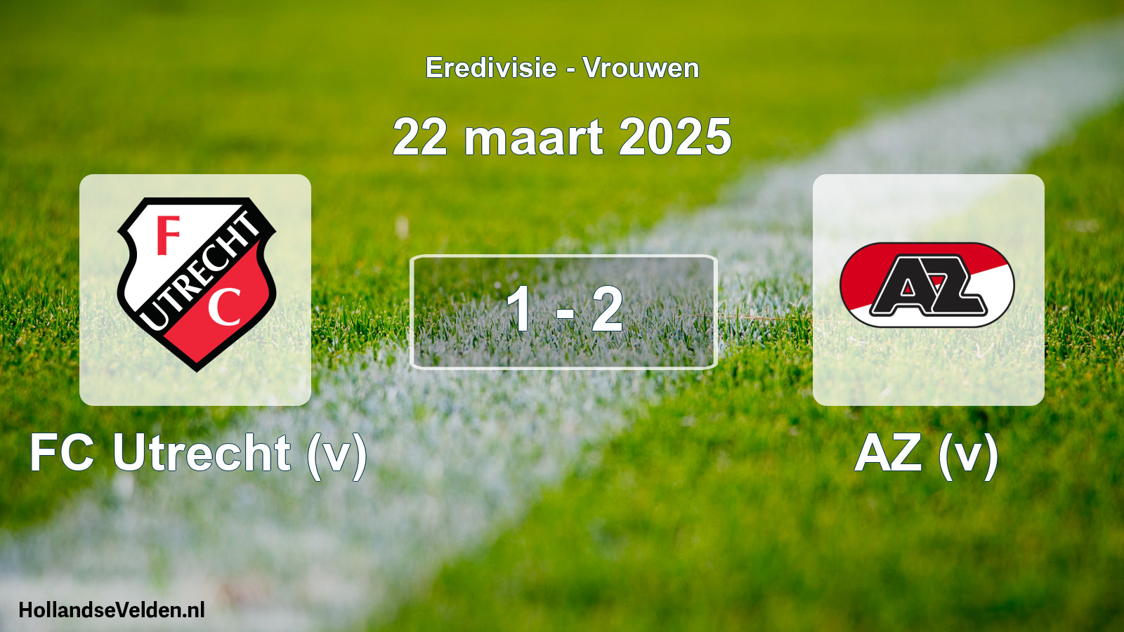 Total number of matches played: FC Utrecht (v) - AZ (v) 1 - 2 (22 March 2025)