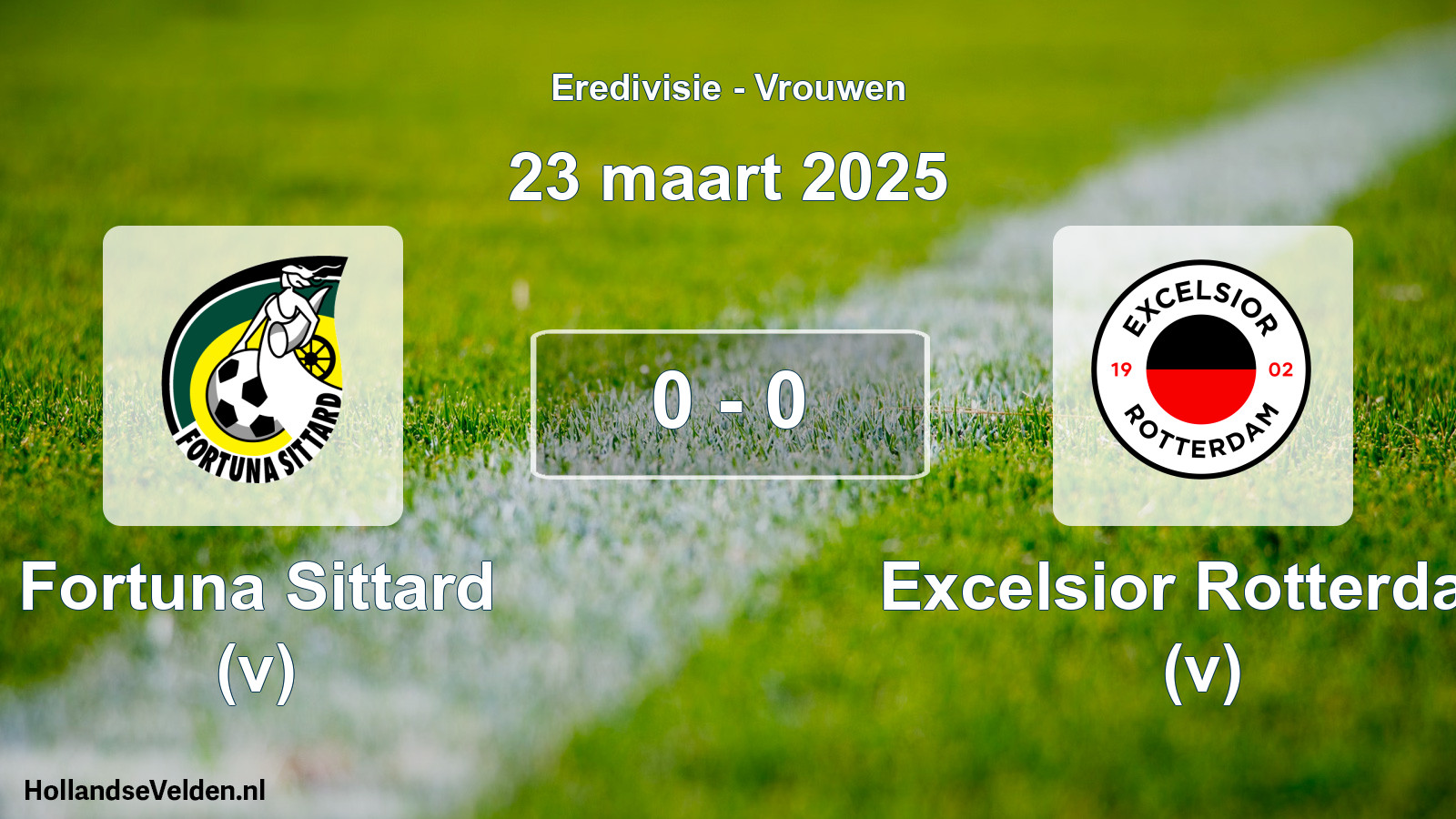 Total number of matches played: Fortuna Sittard (v) - Excelsior Rotterdam (v) 0 - 0 (23 March 2025)