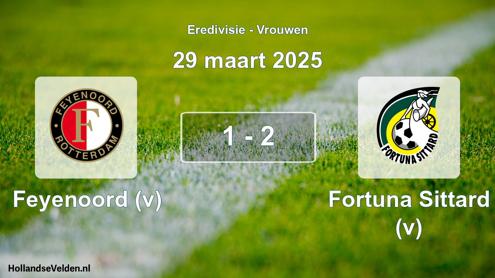 Total number of matches played: Feyenoord (v) - Fortuna Sittard (v) 1 - 2 (29 March 2025)